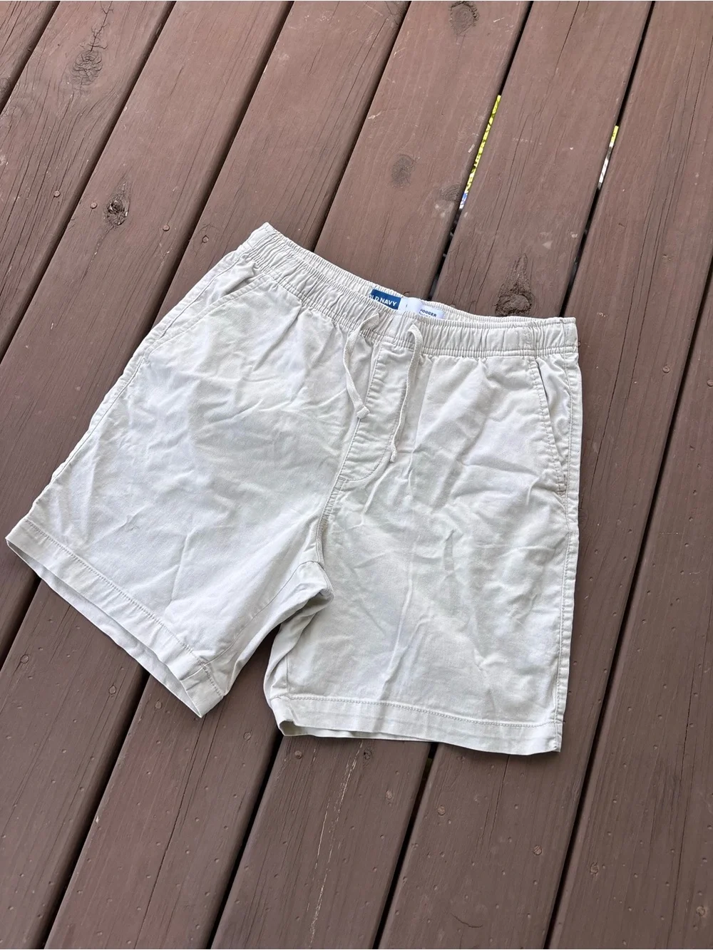 Old Navy Mens Small Khaki Jogger Shorts